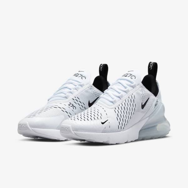 Trampki Damskie Nike Air Max 270 Białe Czarne | NK973ENS