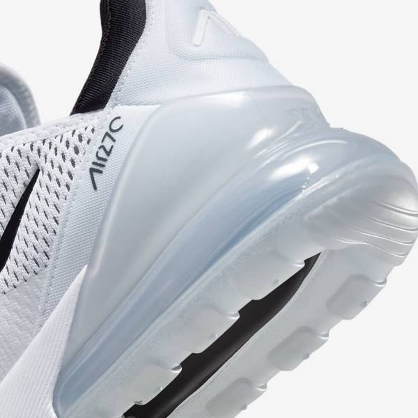 Trampki Damskie Nike Air Max 270 Białe Czarne | NK973ENS