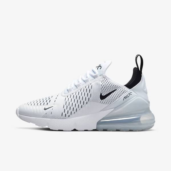 Trampki Damskie Nike Air Max 270 Białe Czarne | NK973ENS