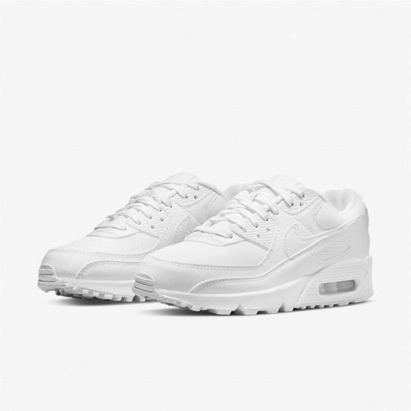 Trampki Damskie Nike Air Max 90 Białe | NK259GDQ