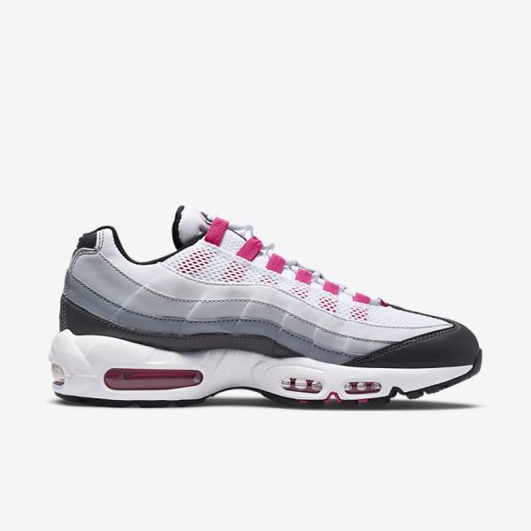 Trampki Damskie Nike Air Max 95 Ciemny Szare Szare Białe | NK516XIW