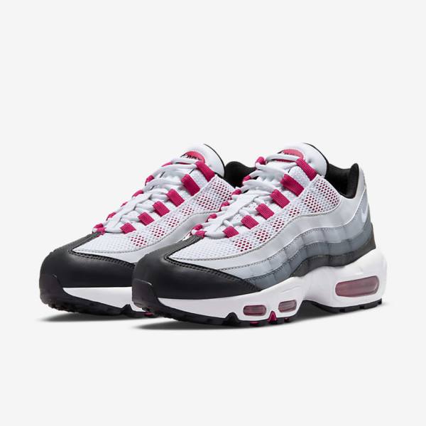 Trampki Damskie Nike Air Max 95 Ciemny Szare Szare Białe | NK516XIW