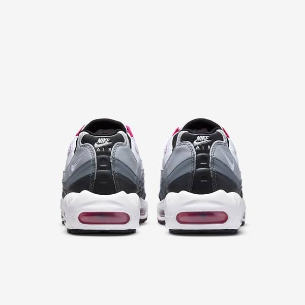 Trampki Damskie Nike Air Max 95 Ciemny Szare Szare Białe | NK516XIW