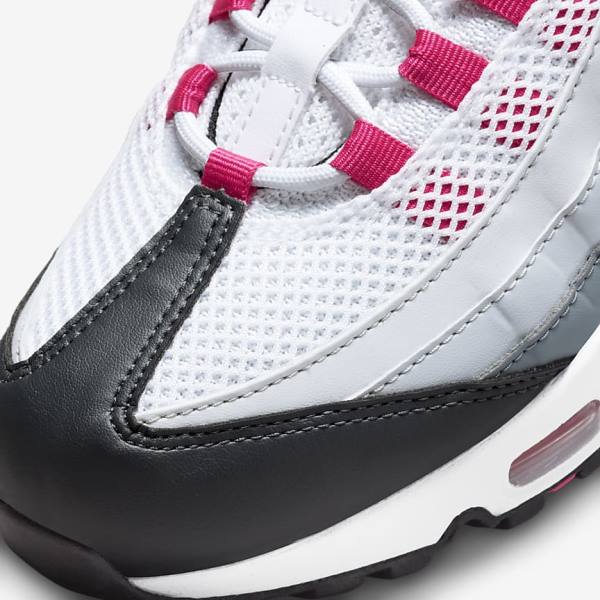 Trampki Damskie Nike Air Max 95 Ciemny Szare Szare Białe | NK516XIW