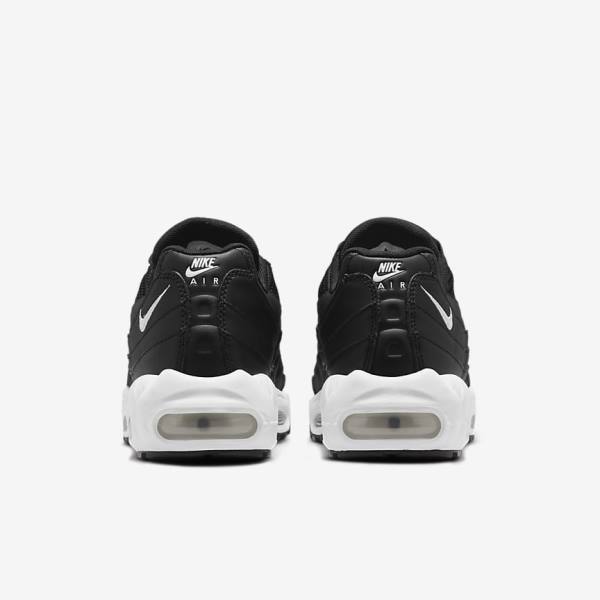 Trampki Damskie Nike Air Max 95 Czarne Białe | NK450BOU