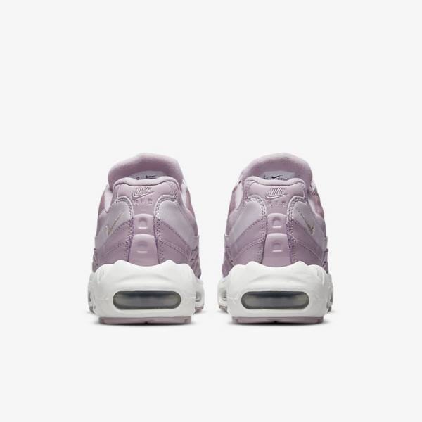 Trampki Damskie Nike Air Max 95 Fioletowe Białe Metal Srebrne | NK278YLM