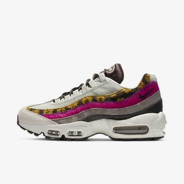 Trampki Damskie Nike Air Max 95 Premium Głęboka Beżowe Brązowe Oliwkowe Szare Białe | NK372NLB