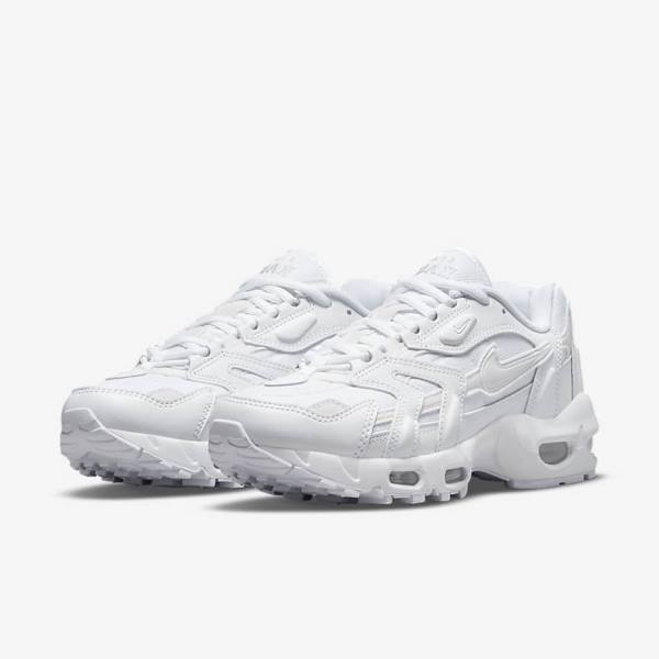 Trampki Damskie Nike Air Max 96 2 Białe Platyna Metal Srebrne Białe | NK837AKQ