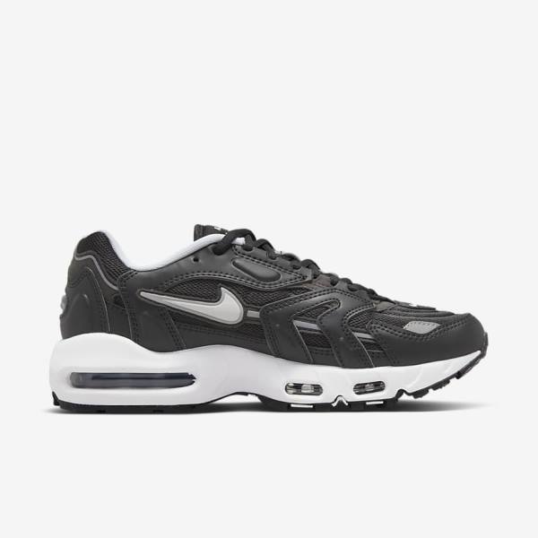 Trampki Damskie Nike Air Max 96 2 Czarne Metal Srebrne Białe | NK164UYR