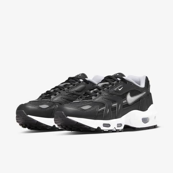 Trampki Damskie Nike Air Max 96 2 Czarne Metal Srebrne Białe | NK164UYR