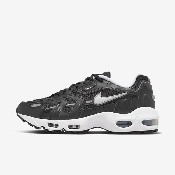 Trampki Damskie Nike Air Max 96 2 Czarne Metal Srebrne Białe | NK164UYR