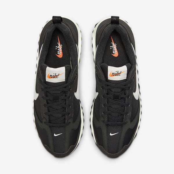 Trampki Damskie Nike Air Max Dawn Czarne Metal Srebrne Pomarańczowe Białe | NK120NSJ