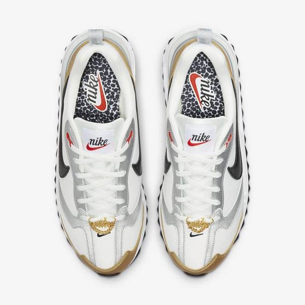 Trampki Damskie Nike Air Max Dawn SE Białe Metal Złote Srebrne Czarne | NK105DPN