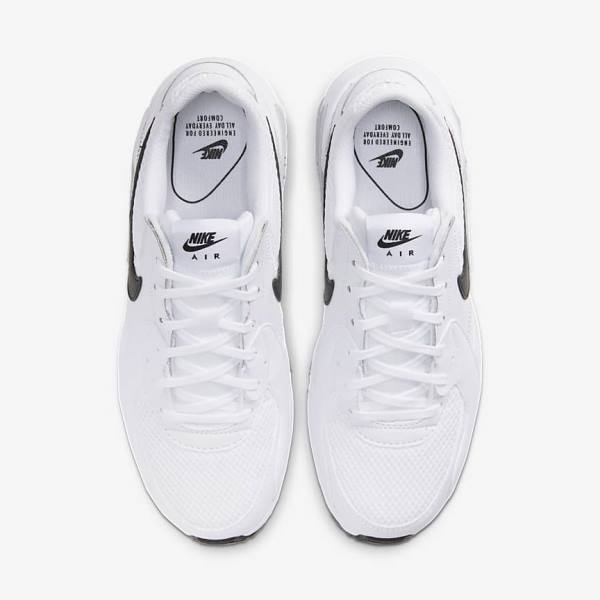 Trampki Damskie Nike Air Max Excee Białe Platyna Czarne | NK045MOZ