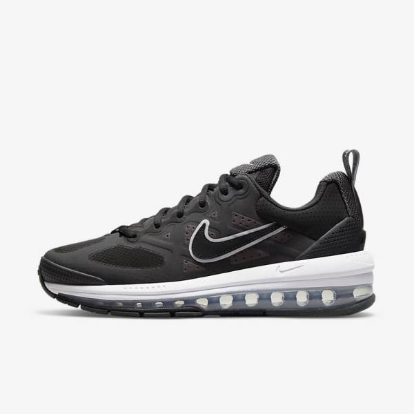 Trampki Damskie Nike Air Max Genome Czarne Ciemny Szare Białe Czarne | NK543MUZ