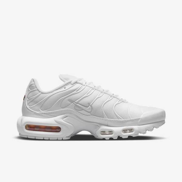 Trampki Damskie Nike Air Max Plus Białe Platyna Białe | NK912IMH