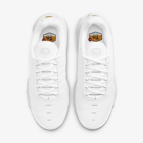 Trampki Damskie Nike Air Max Plus Białe Platyna Białe | NK912IMH