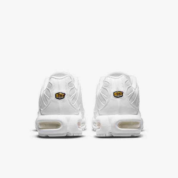 Trampki Damskie Nike Air Max Plus Białe Platyna Białe | NK912IMH