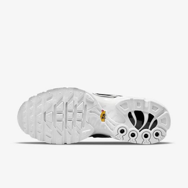 Trampki Damskie Nike Air Max Plus Czarne Białe | NK305WEA