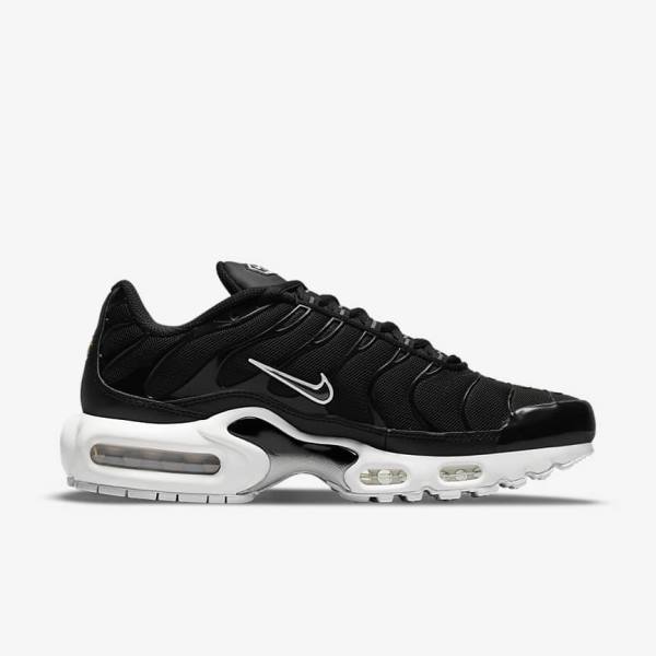 Trampki Damskie Nike Air Max Plus Czarne Białe | NK305WEA