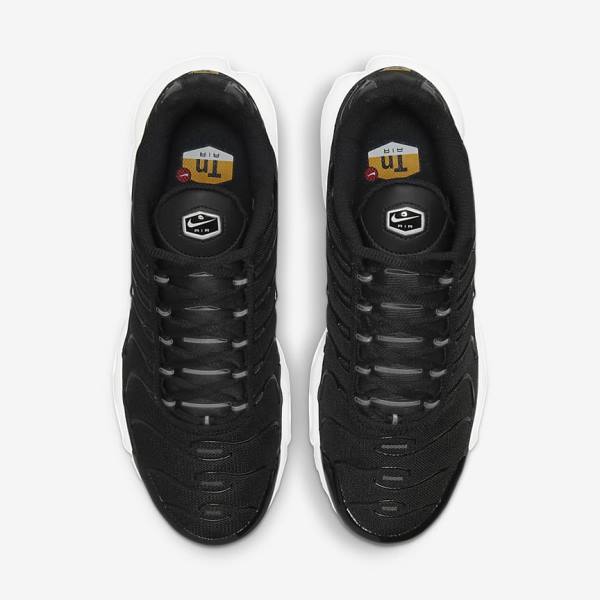 Trampki Damskie Nike Air Max Plus Czarne Białe | NK305WEA