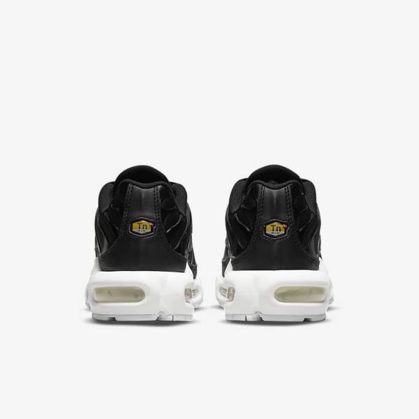 Trampki Damskie Nike Air Max Plus Czarne Białe | NK305WEA