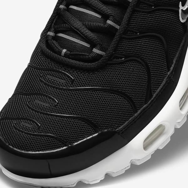 Trampki Damskie Nike Air Max Plus Czarne Białe | NK305WEA