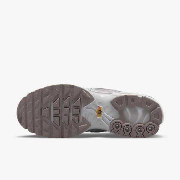 Trampki Damskie Nike Air Max Plus Fioletowe Białe Metal Srebrne | NK230EPC