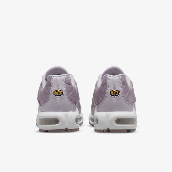 Trampki Damskie Nike Air Max Plus Fioletowe Białe Metal Srebrne | NK230EPC