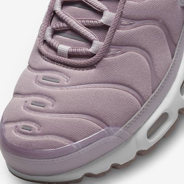 Trampki Damskie Nike Air Max Plus Fioletowe Białe Metal Srebrne | NK230EPC