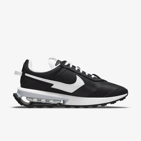 Trampki Damskie Nike Air Max Pre-Day Czarne Metal Srebrne Białe | NK539TZH