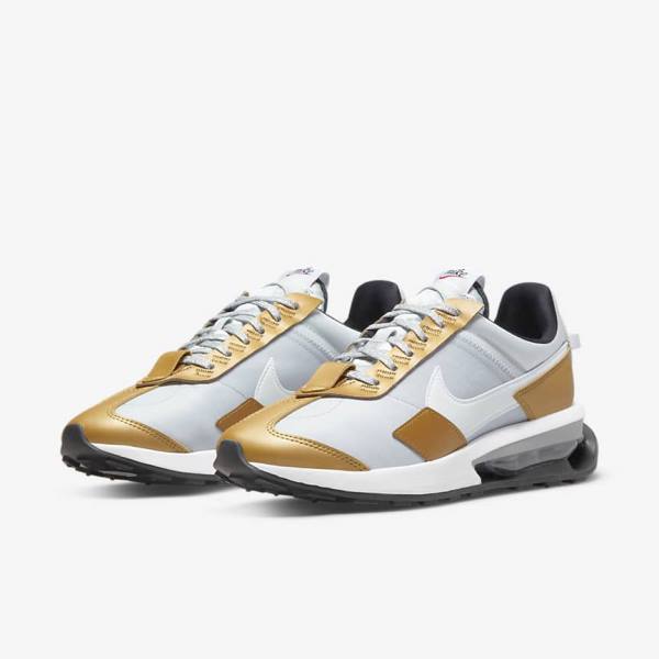 Trampki Damskie Nike Air Max Pre-Day SE Platyna Metal Złote Metal Srebrne Białe | NK287WUX