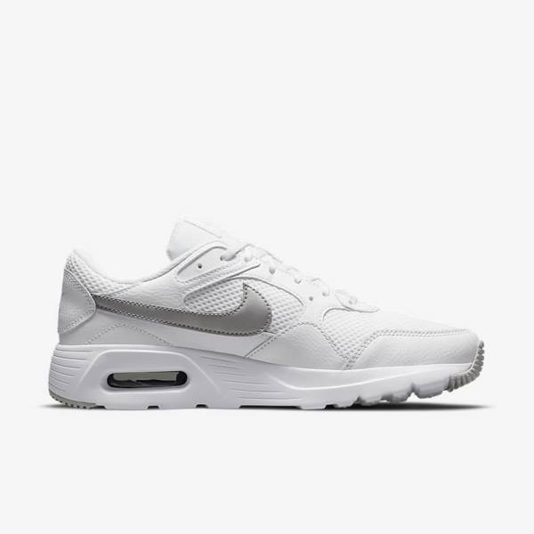 Trampki Damskie Nike Air Max SC Białe Platyna Metal Platyna | NK761UEW