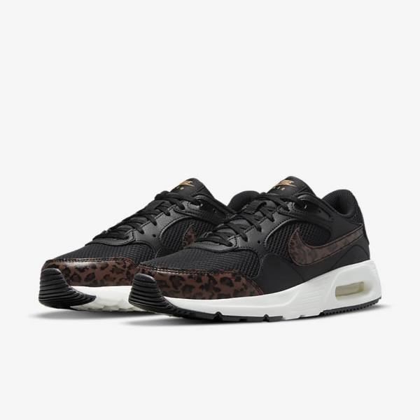 Trampki Damskie Nike Air Max SC Czarne Metal Złote Brązowe | NK189REV