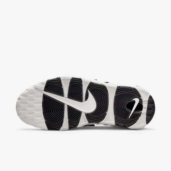 Trampki Damskie Nike Air More Uptempo Białe Czarne | NK726XYF