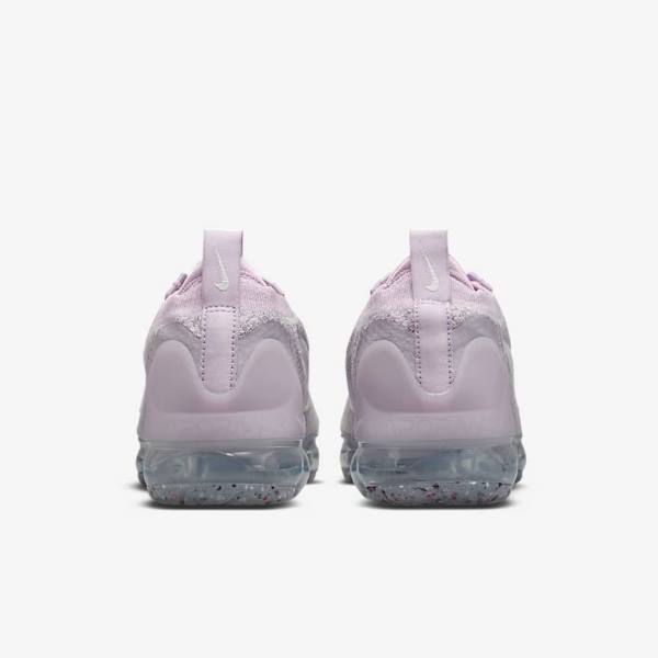 Trampki Damskie Nike Air VaporMax 2021 FK Głęboka Różowe Białe Metal Srebrne Fioletowe | NK046FDR