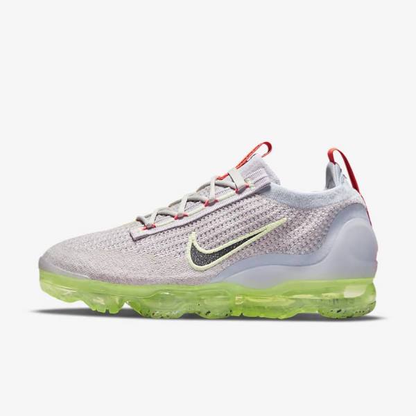 Trampki Damskie Nike Air VaporMax 2021 FK Głęboka Beżowe Głęboka Zielone Czarne | NK156EKH