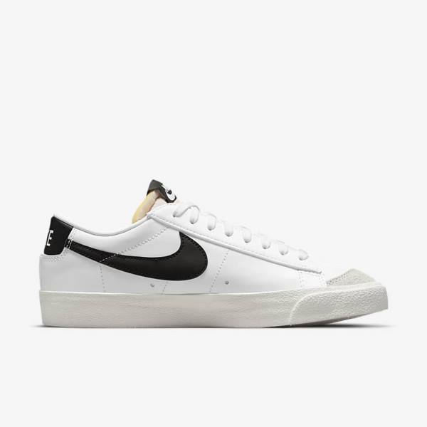 Trampki Damskie Nike Blazer Low 77 Białe Czarne | NK461JUZ