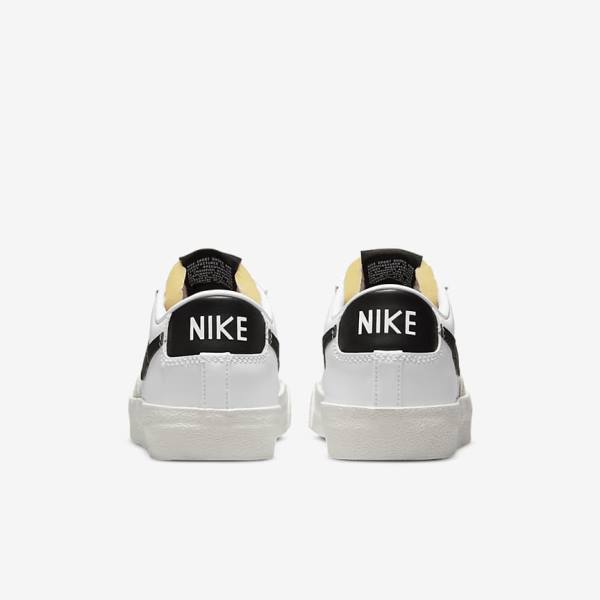 Trampki Damskie Nike Blazer Low 77 Białe Czarne | NK461JUZ