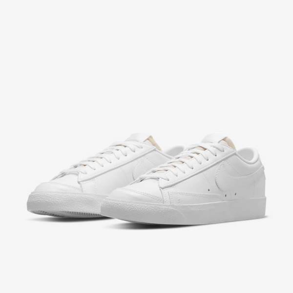 Trampki Damskie Nike Blazer Low 77 Białe | NK792LNS