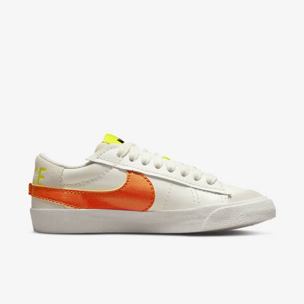 Trampki Damskie Nike Blazer Low 77 Jumbo Zielone Pomarańczowe | NK436GSQ