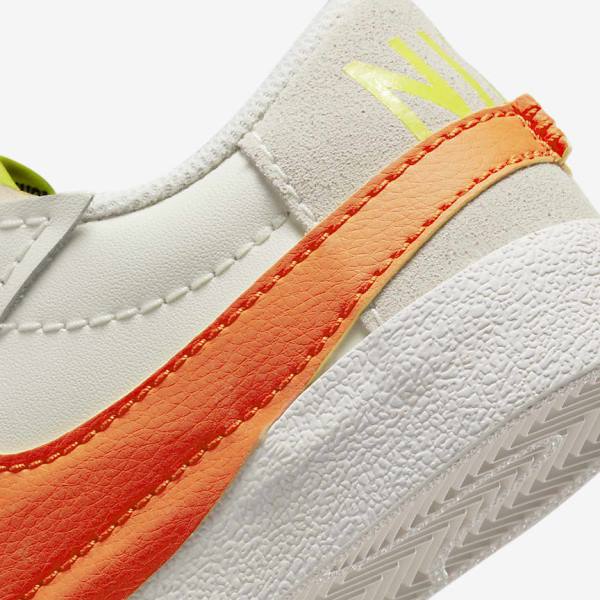 Trampki Damskie Nike Blazer Low 77 Jumbo Zielone Pomarańczowe | NK436GSQ