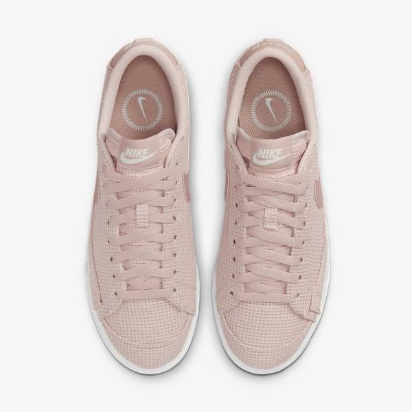 Trampki Damskie Nike Blazer Low Platformie Różowe Białe Różowe Różowe | NK038JMQ