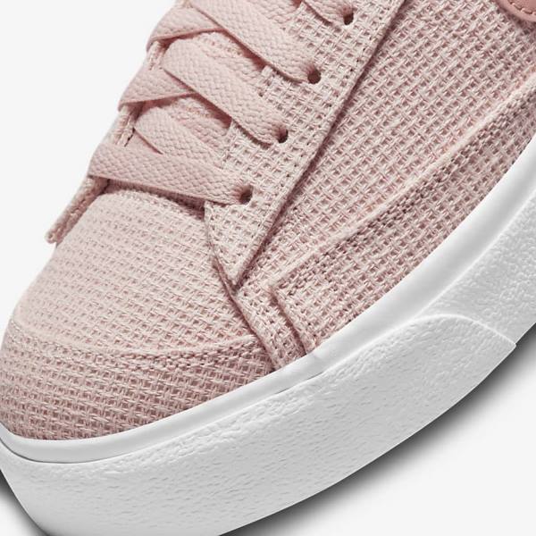 Trampki Damskie Nike Blazer Low Platformie Różowe Białe Różowe Różowe | NK038JMQ