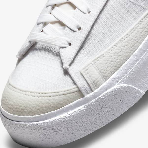 Trampki Damskie Nike Blazer Low Platformie Next Nature Białe Różowe Białe Niebieskie | NK142GAM