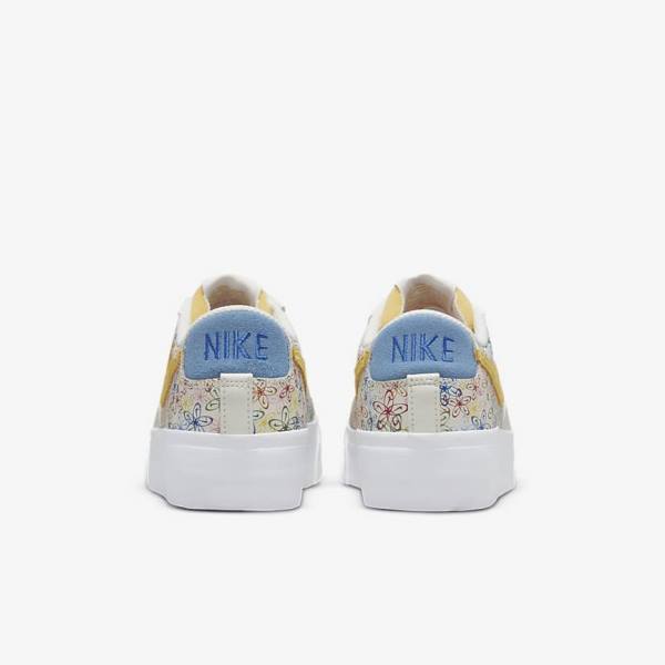 Trampki Damskie Nike Blazer Low Platformie Królewski Niebieski Niebieskie | NK346XTE