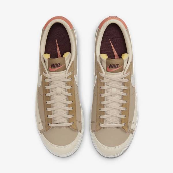 Trampki Damskie Nike Blazer Low Platformie SP Khaki Głęboka Beżowe | NK968HZC