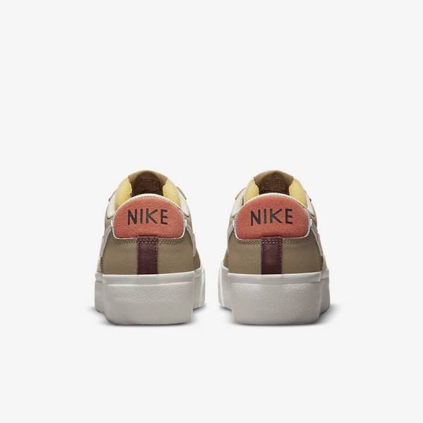 Trampki Damskie Nike Blazer Low Platformie SP Khaki Głęboka Beżowe | NK968HZC