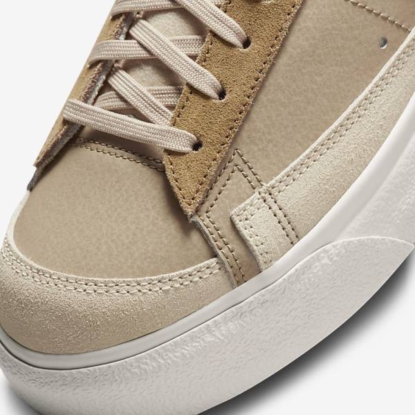 Trampki Damskie Nike Blazer Low Platformie SP Khaki Głęboka Beżowe | NK968HZC