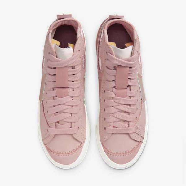 Trampki Damskie Nike Blazer Mid 77 Jumbo Różowe Różowe | NK578MJU